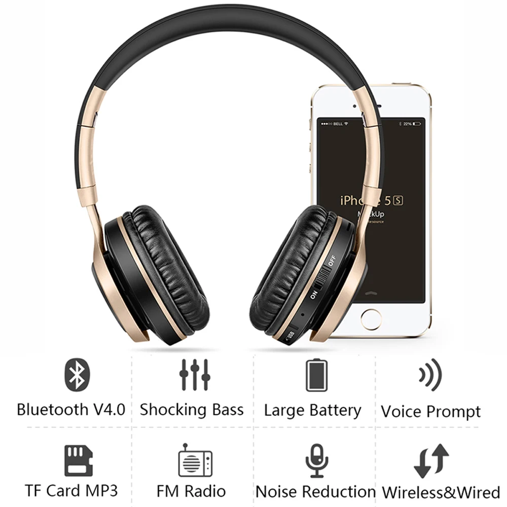 Гарнитура Headfone Casque с Bluetooth большая гарнитура беспроводные наушники для