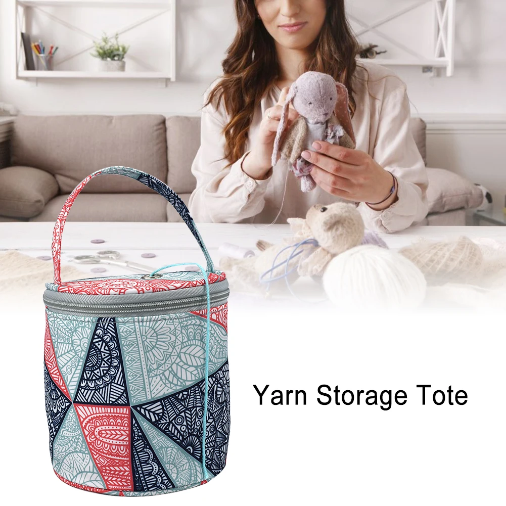 Портативная сумка для хранения спиц из ткани Оксфорд водонепроницаемая вязания