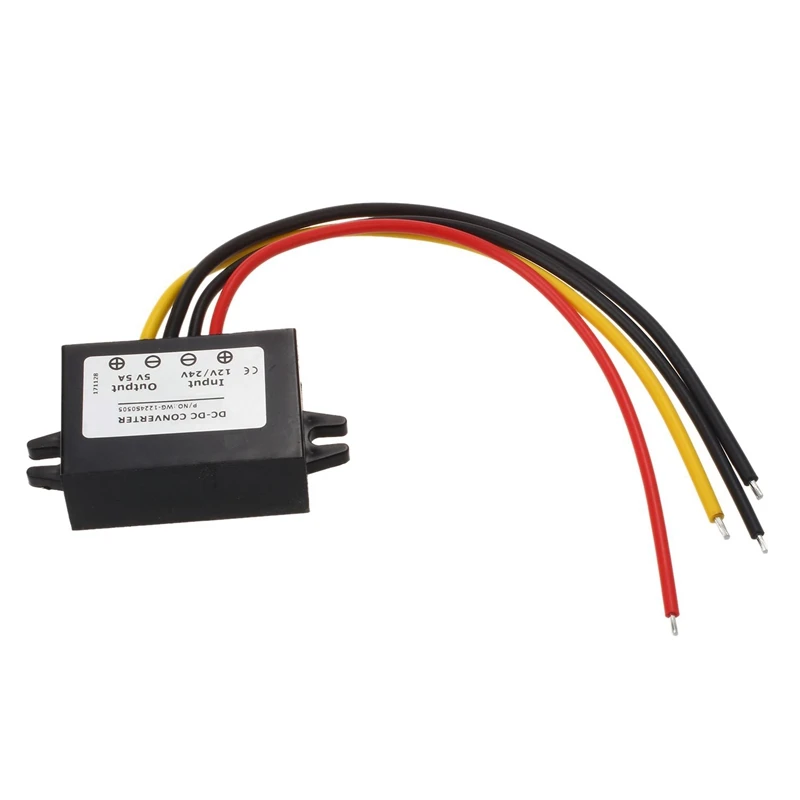 DC/DC 12V/24V понижающий трансформатор 5V 5A 25W|Трансформаторы| |