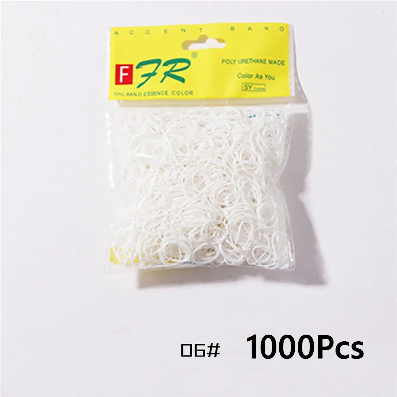 1000pcs 06 200/1000 шт милые цветные кольца для девочек, Одноразовые эластичные резинки для волос, резинка для хвоста, резинки для волос, Детские аксессуары для волос - Цвет: 1000pcs 06