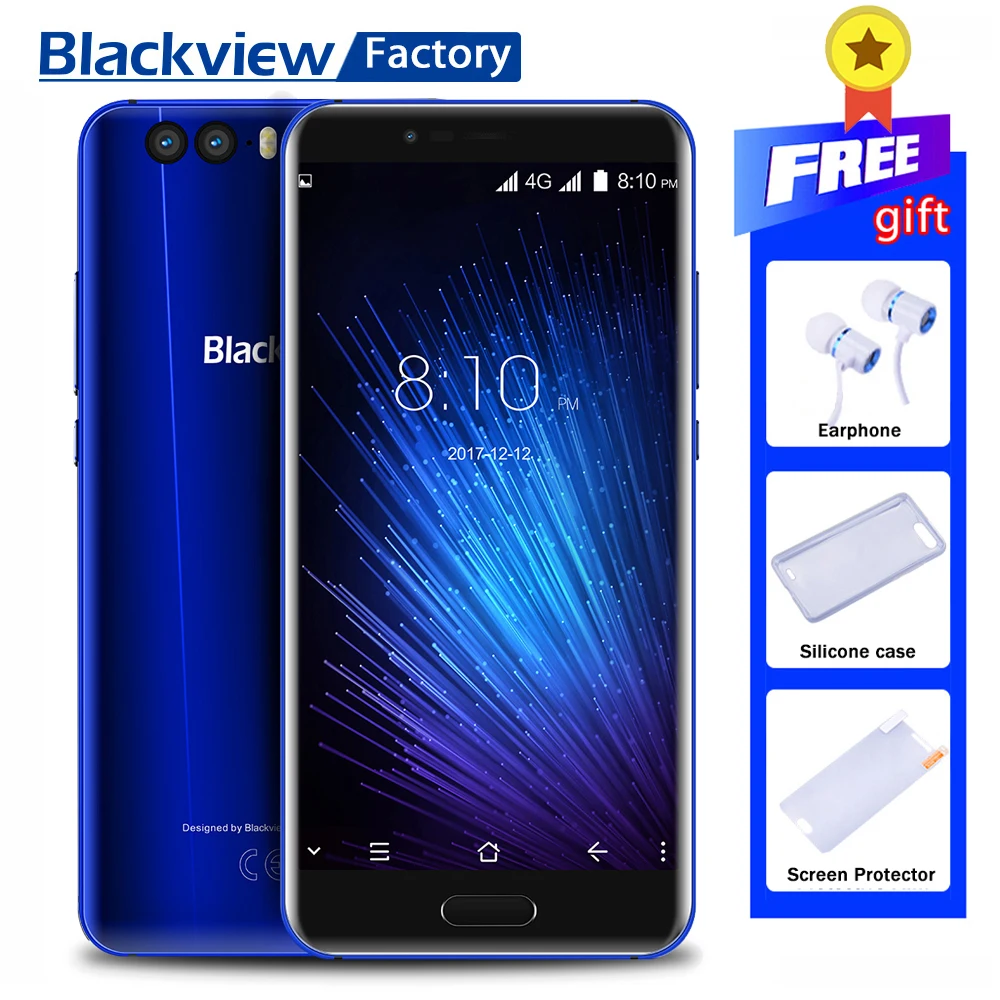 Blackview P6000 Face ID + Touch 4G мобильный телефон 21 5 МП камера &quotFHD 6 ГБ 64 Гб gps Android 7 1