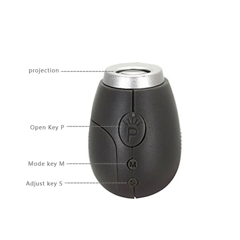 Портативный цифровой проекционный будильник брелки Мини проектор светодиодные