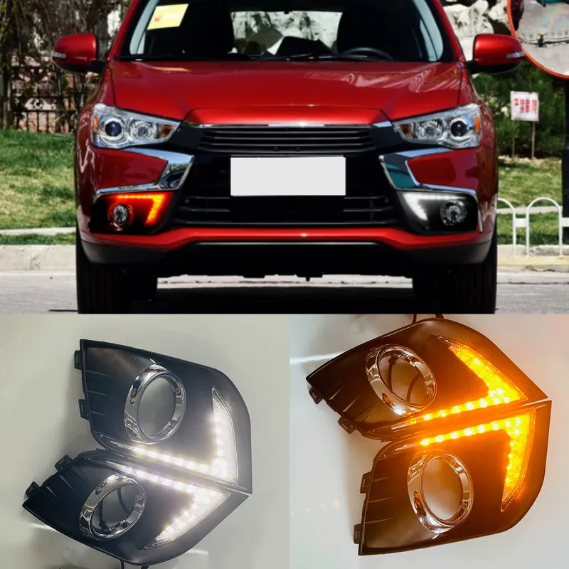 Светодиодные дневные ходовые огни для Mitsubishi Outlander Sport ASX RVR 2016 2017 2018 2019 DRL