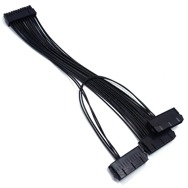 

2Pcs ATX 24Pin 3 PSU Power Supply Cord Motherboard Adapter Cable 18AWG Power Sync Starter Wire for Miner Machine 30cm