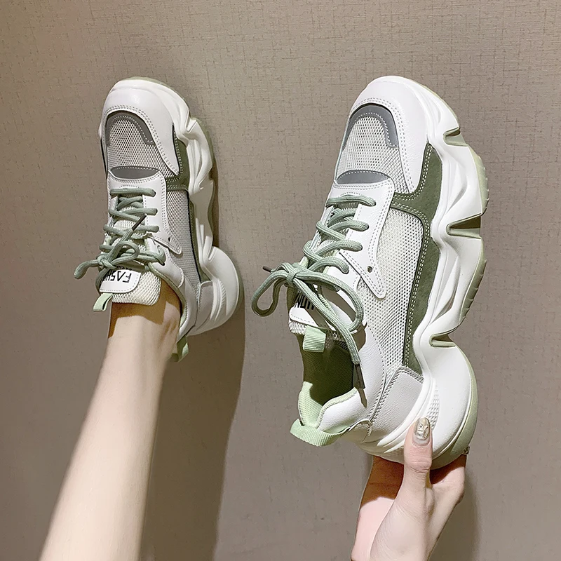

Новинка 2020, женская обувь, Весенняя Новая женская обувь, спортивная обувь на платформе, женская обувь Wisdom, женские кроссовки, сетчатая ткань