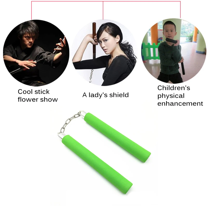 

Jeet Kune Do Tools Martial Art Foam Padded Safe Fitness Nunchaku Kid Children KungFu Beginner For Fitness Body Building