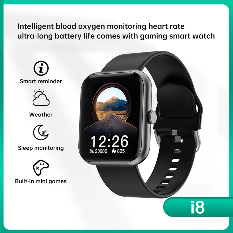 Смарт часы с Bluetooth умные Ideapro i8 полный сенсорный экран 1 7 дюймов HD Экран активность