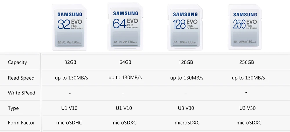 Samsung Evo Pro Plus SD-карта 128 ГБ 256 512 |