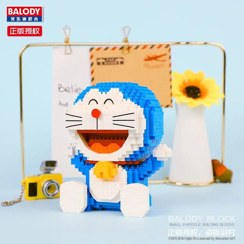 Balody Мультяшные блоки Doraemon фигурки для аукциона аниме строительные пластиковые