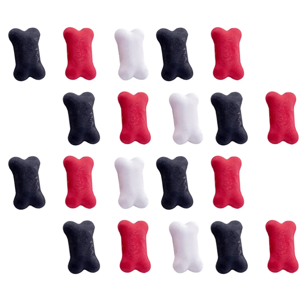 

20 Pcs Cartoon Erasers Creative Bone Shape Rubber Erasers Student Stationery