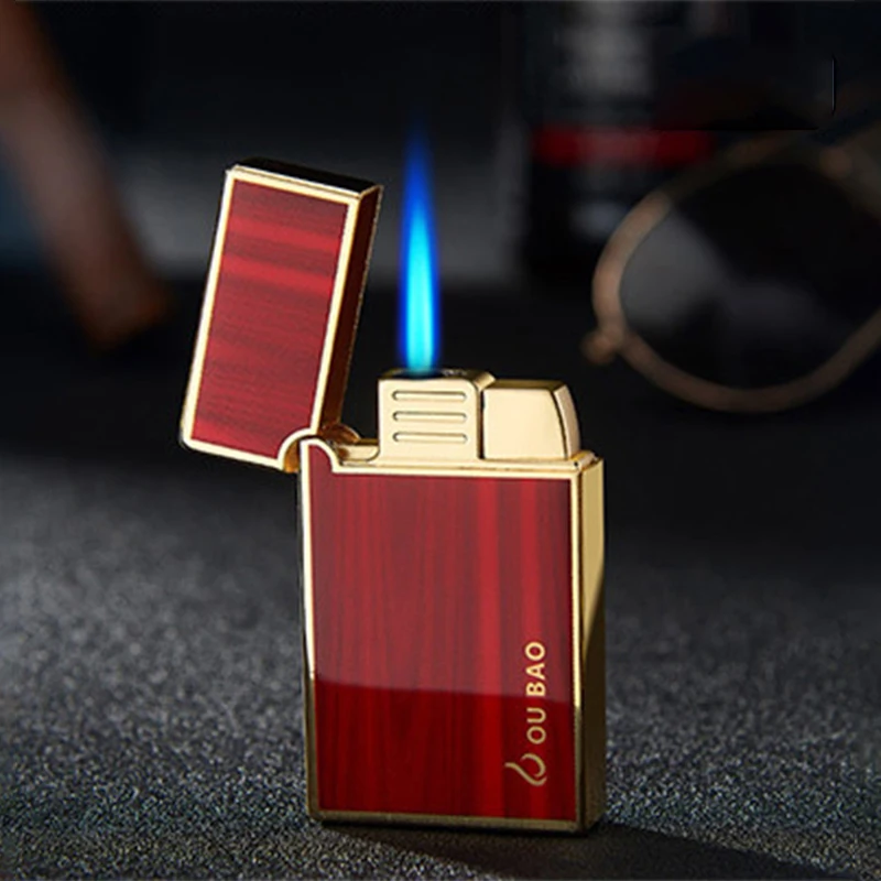 Ветрозащитная газовая струйная зажигалка Бутановая турбинная фонарь жигалка