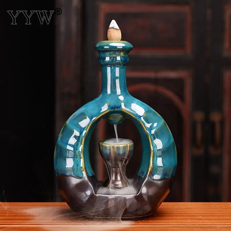 

Incense Burner Ceramic Backflow Lotus Core Shape Creative And Durable For Home Or Office Decoration Incense Stick Holder