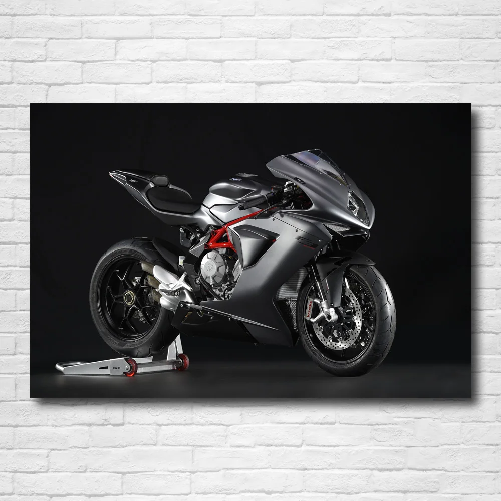 

MV AGUSTA Superbike мышечный мотоцикл, черные обои, Настенная картина, Современная Картина на холсте для домашнего декора
