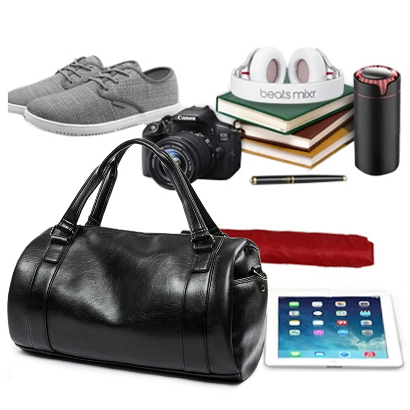 

Tote Bag Men's Gym Bag Outdoor Sports Bag Leather Waterproof Messenger Bag 2020 New Shoulder Bag Travel Organizer
