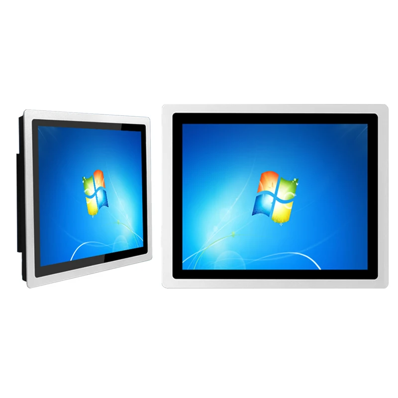 Bestellen 10/12/15/17/19/21 Zoll 4G RAM 32G SSD Core J1800/i3/i5/i7 Embedded Industrielle Kapazitiven Touch Computer Für Snap-in Installation