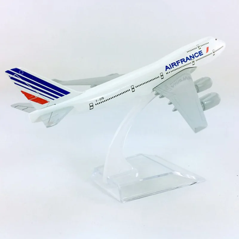 16 см литой под давлением самолет 1:400 Boeing 747 B747 модель AirFrance airlines с базой airbus сплав