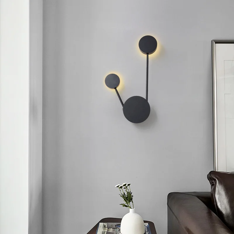 

Modern Creative Chandelier LED 12W Revolving Wall Lamp Bedroom Corridor Living Room Restaurant Sconce Light