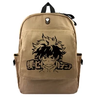 japanese anime my hero academia fashion personality knapsack cartoon travelling canvas bag schoolbag computer package gift