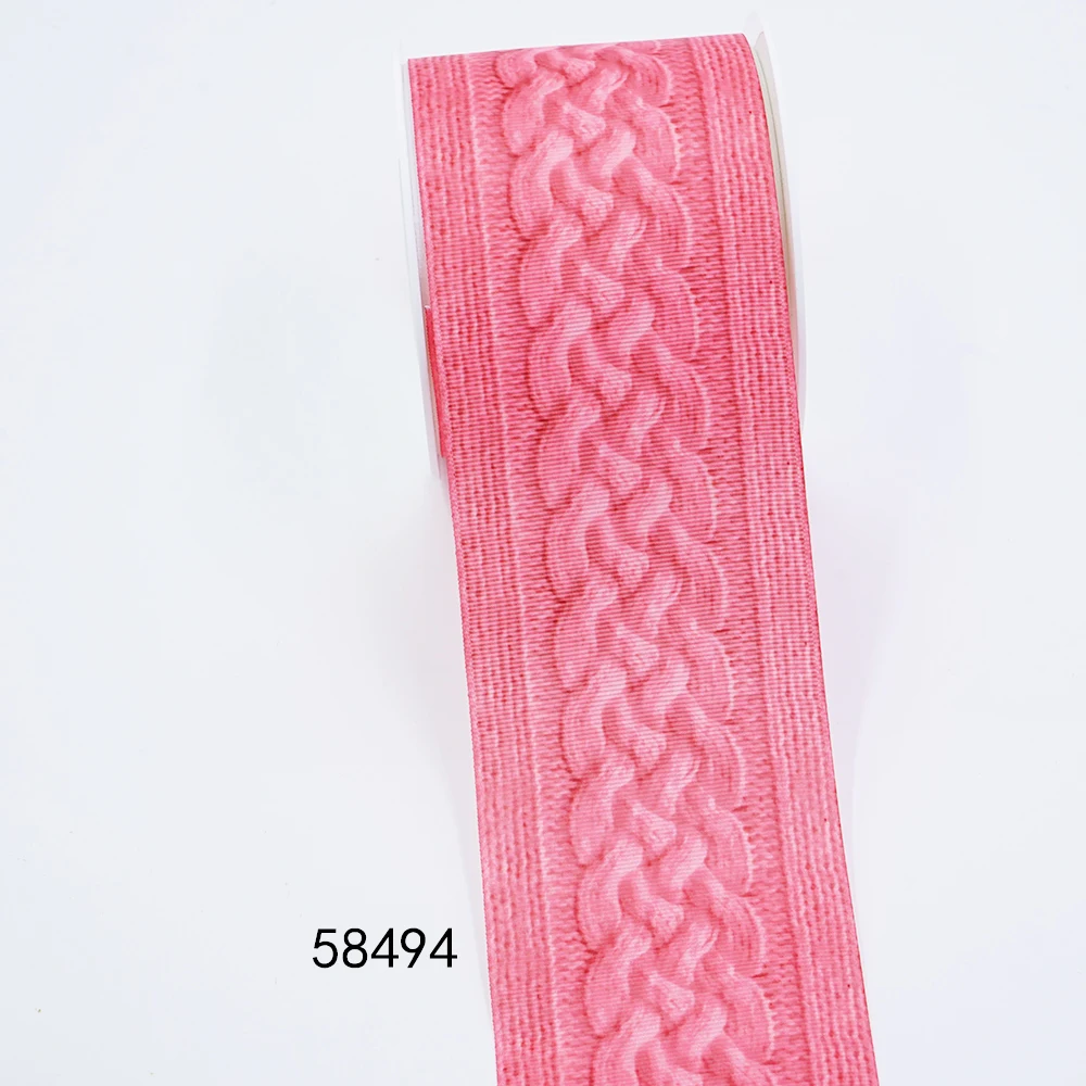 Free shipping 50 yard 3 inch liston grosgrain 75mm printed ribbon cinta decorativa navidad | Дом и сад