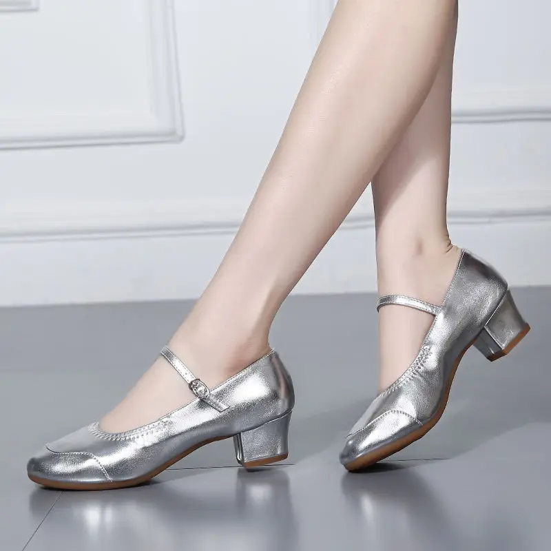 Женские танцевальные туфли на мягкой подошве новые Всесезонные туфли-лодочки