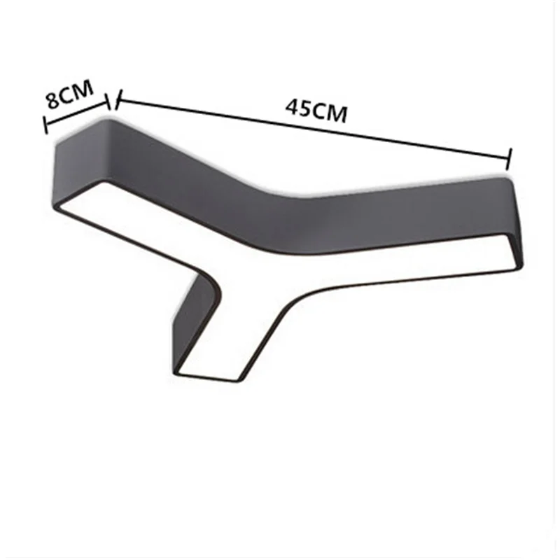 Треугольные акриловые светодиодные потолочные светильники современные