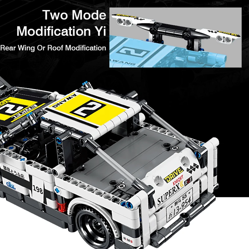 

Technical Champions Racing Building Blocks with Pullback Function Bricks MOC Toys Children Holiday Birthday Gift