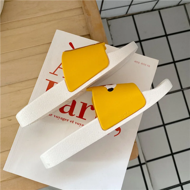 Шлепанцы женские на толстой подошве пляжные сандалии с мультяшным принтом собак