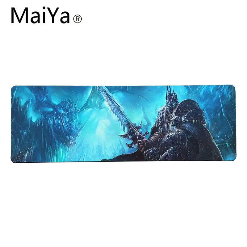 Maiya высокое качество WOW World of Warcraft Arthas резиновый ПК компьютерный игровой коврик для мыши большой коврик для мыши клавиатуры коврик - Цвет: Lock Edge 30x80cm
