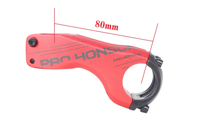 RED 80MM PROHONSUN сплав Материал MTB Руль Riser 31,8 ручка клип Диаметр-17 ° градусов 80/100 мм горный велосипед стволовых F - Цвет: RED 80MM