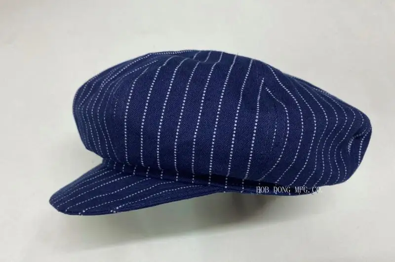 

BOB DONG 2020 Mens Wabash Stripes Newsboy Hats Vintage Eight Panel Cap Workwear