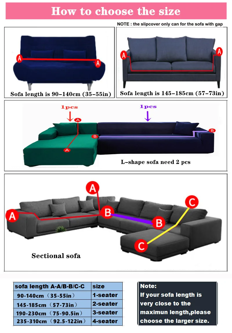 

Pastoral Stretch Sofa Cover Plain Dyed Polyester Fabric Sofa Cover Elastic Dust Cover Four Season Furniture Covers Home Modern