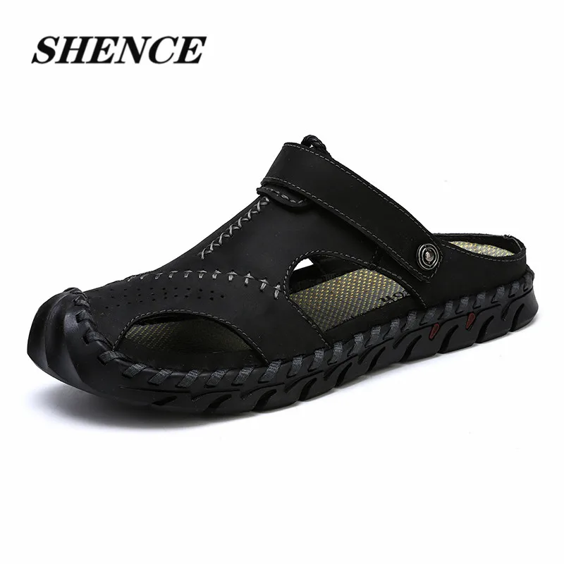 

SHENCE Youth Trend Sandals Men's Summer Beach Shoes Outdoor Sports Shoes Breathable Comfortable Soft Non-slip and Wear-resistant