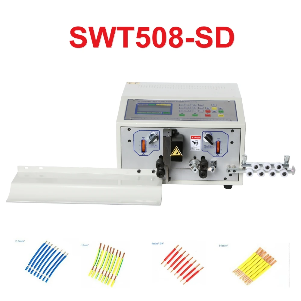 

SWT508-SD Wire Peeling Stripping Cutting Machine for Computer Automatic Wire Strip 0.1-6mm2 AWG10-AWG28 220V 110V