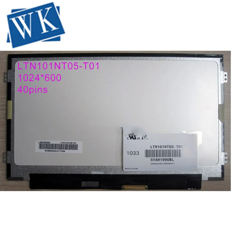 LTN101NT05-T01 подходит LTN101NT08 B101AW02 V.0 B101AW06 V.0 V.1 N101L6 HSD101PFW4 1024X600 Тонкий
