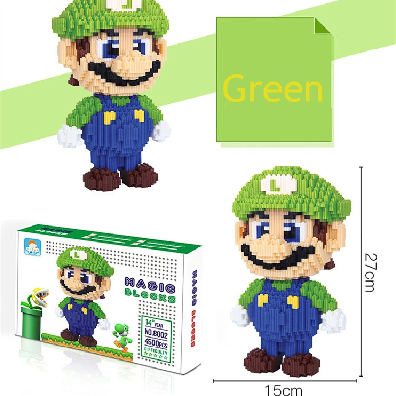 4500 шт мини конструкторов в большая модель Размеры конструктор Марио Аниме DIY