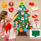 Детская фетровая Рождественская елка, оформление для дома 2021, рождественские украшения, рождественские подарки, новый год 2022