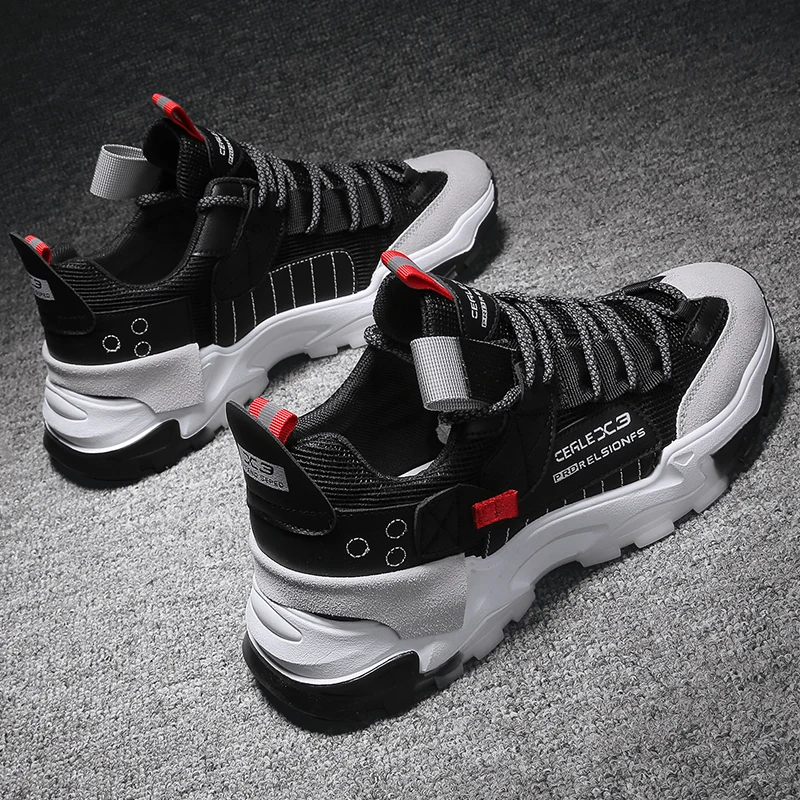 

CYYTL Men Summer Outdoor Sports Shoes Thick Bottom Running Youth Boys Breathable Fashion Casual Students Tenis Basket Homme