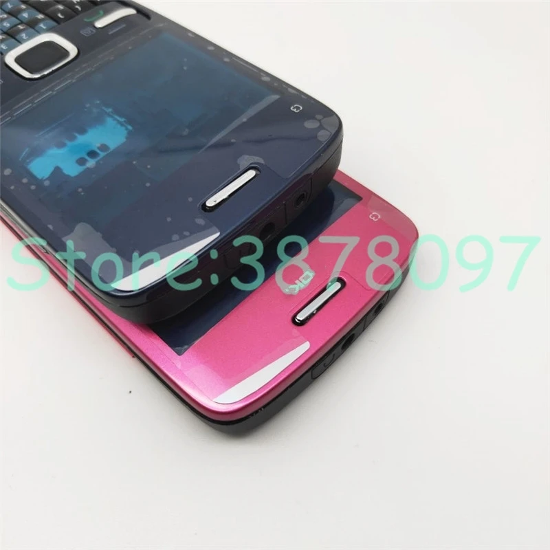 Full Корпус для Nokia C3 C3-00 сзади чехол Батарея передняя крышка+ средняя рамка клавиатуры C3-00 запасная часть+ логотип