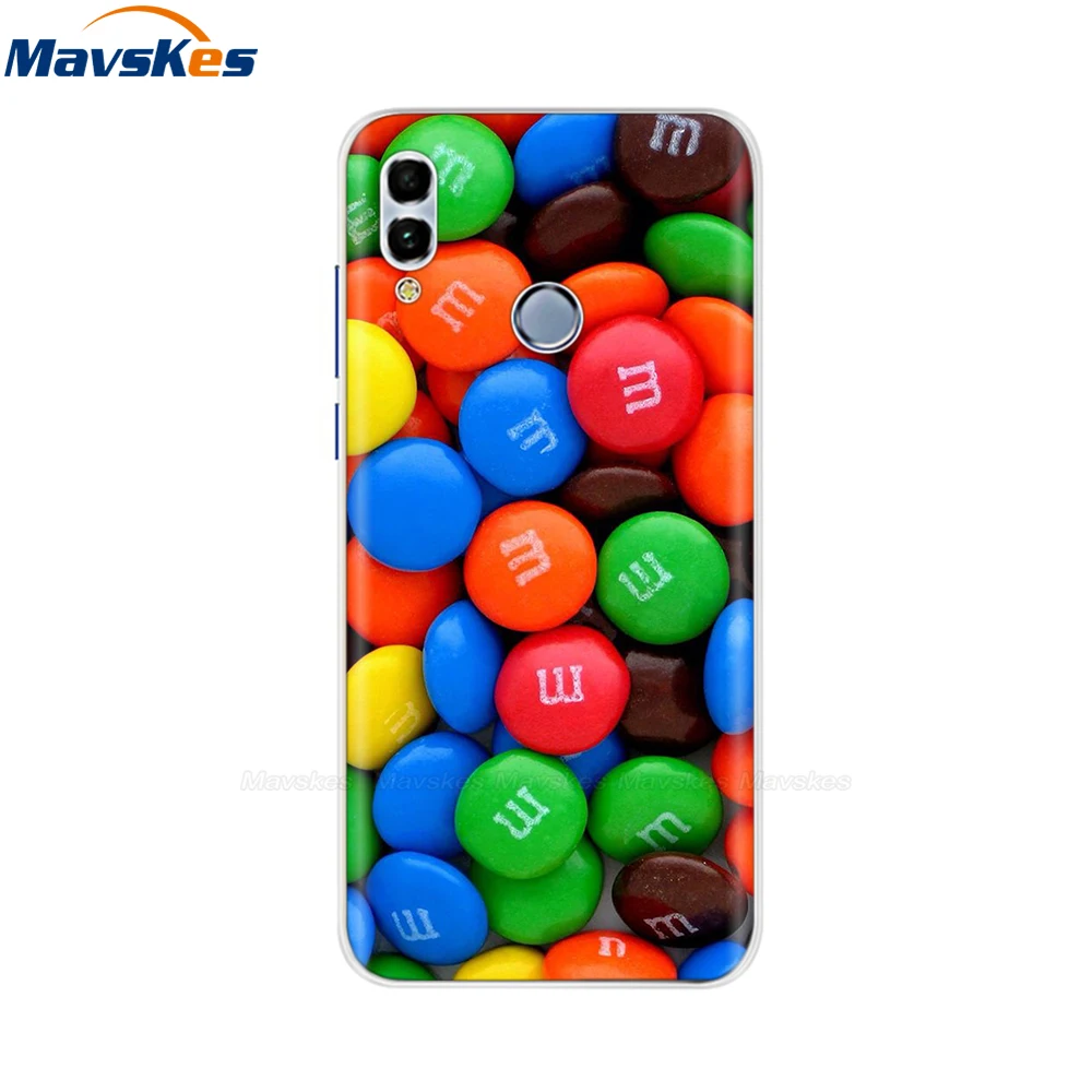 4 Huawei Honor 10 Lite чехол мягкий силиконовый милый ТПУ задняя крышка для Fundas huawei P Smart /Honor 10 удобный телефонный футляр сумки - Цвет: 4