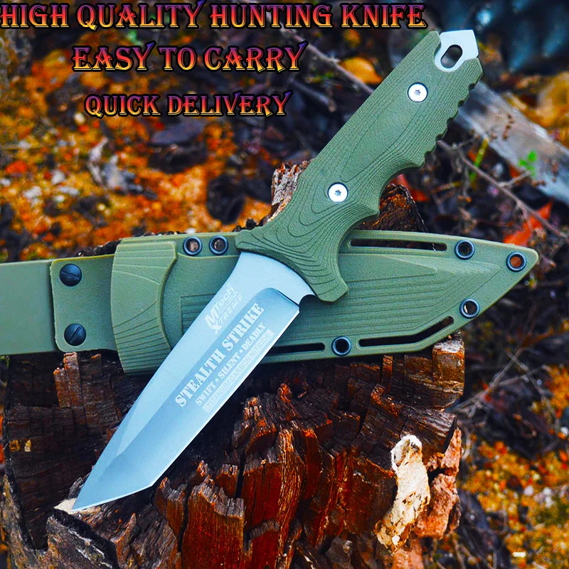

HYSENSS нож с фиксированным клинком, тактический военный нож, спасательный инструмент для обороны, выживания, Edc инструмент, походный охотничий...