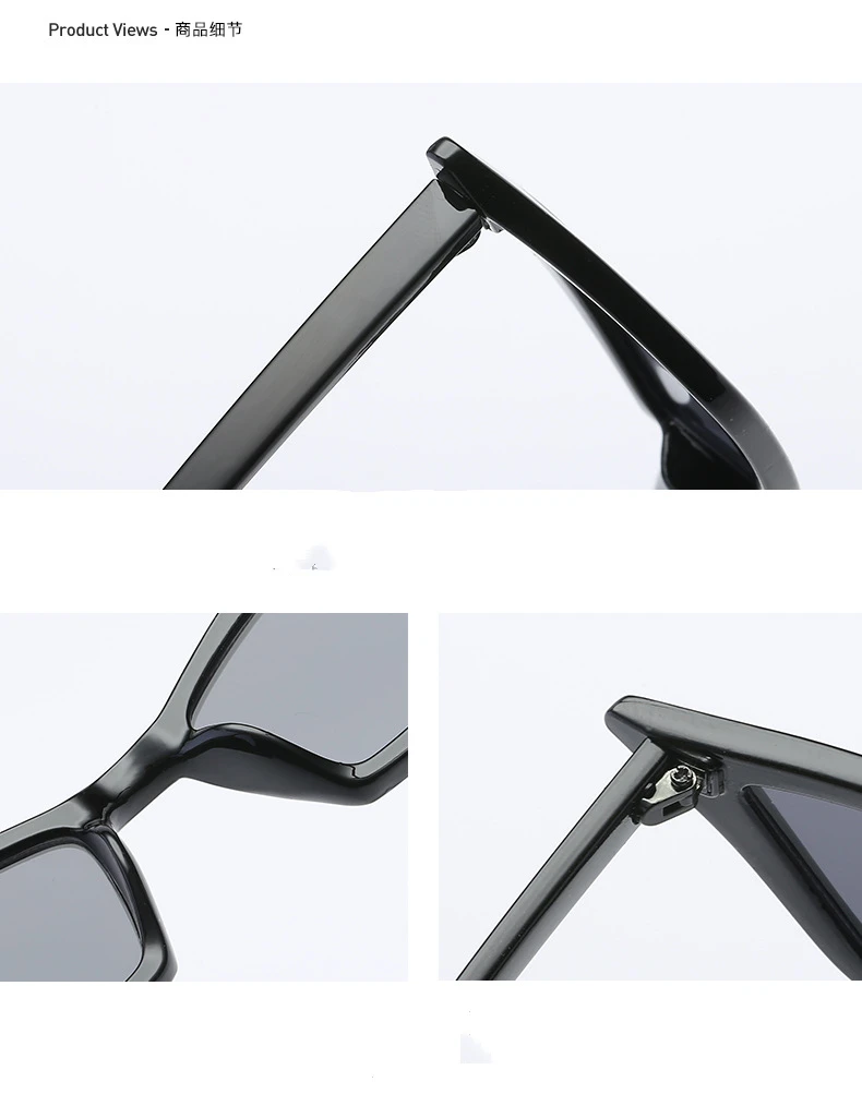 

2021 new sunglasses square glasses fashion personality cat eye colorful rectangular sunglasses high-end trend sunglasses UV400