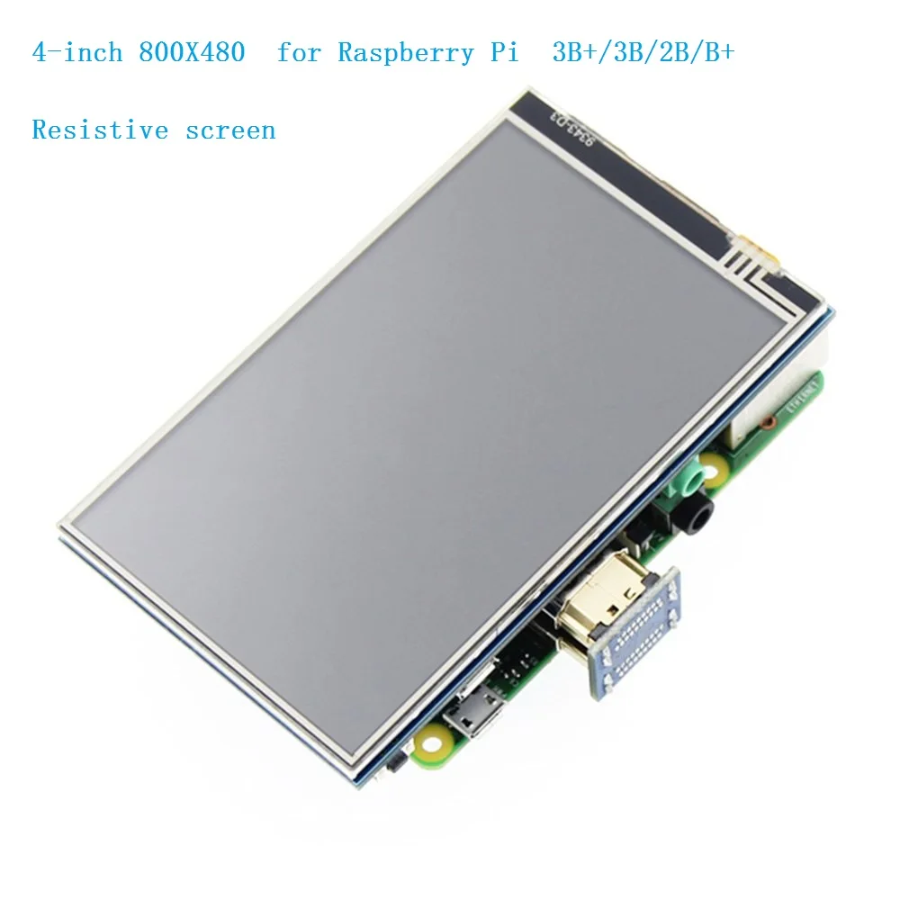 Resistive screen 7/5/4/3,5-дюймовый ЖК-монитор HDMI 1024X600 HD сенсорный экран емкостный сенсорный экран для Raspberry Pi 4 Модель B 3B+/3B/2B/B+ сенсорный экран - Цвет: Resistive screen