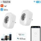 Мини Стандартный 10A интеллектуальный выключатель света, Wi-Fi с Мощность монитор, смарт-розетка работает с Google Home, Alexa приложение голосовой Управление