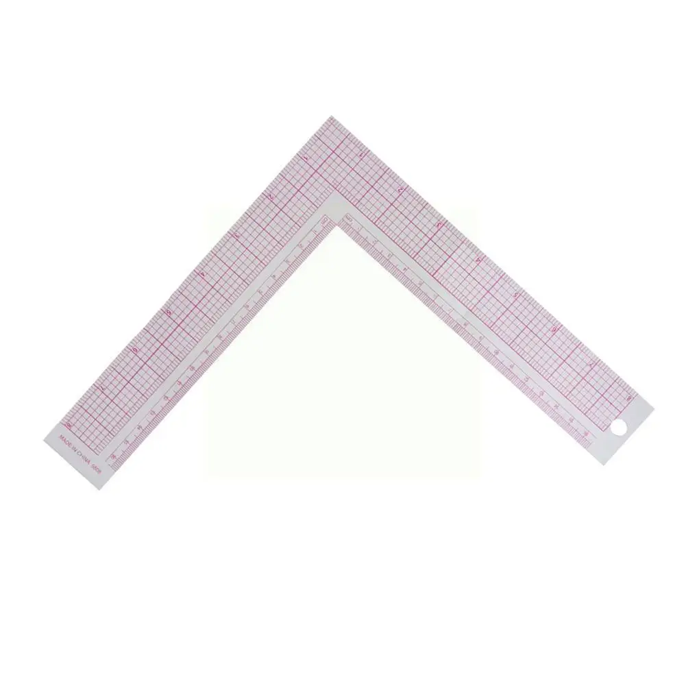 

1Pc Plastic L-Square Shape Ruler French Curve Sewing Ruler Sewing Tools Craft Measure DIY Tailor Newest Craft Professional Y6E1