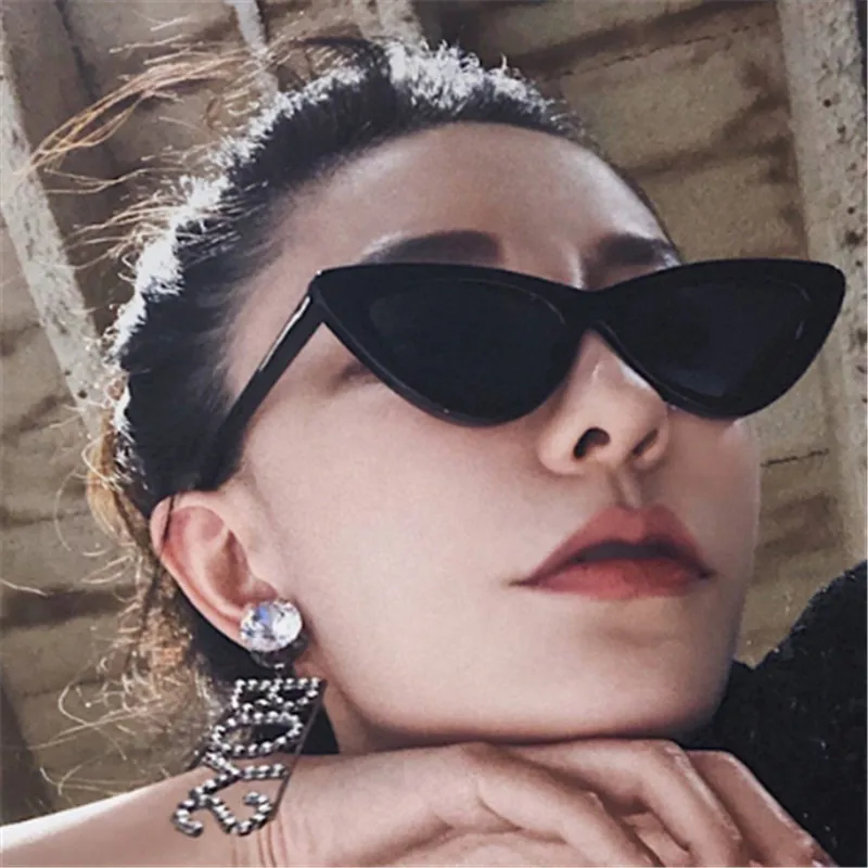AOXUE Популярные Винтажные Солнцезащитные очки кошачий глаз женские брендовые