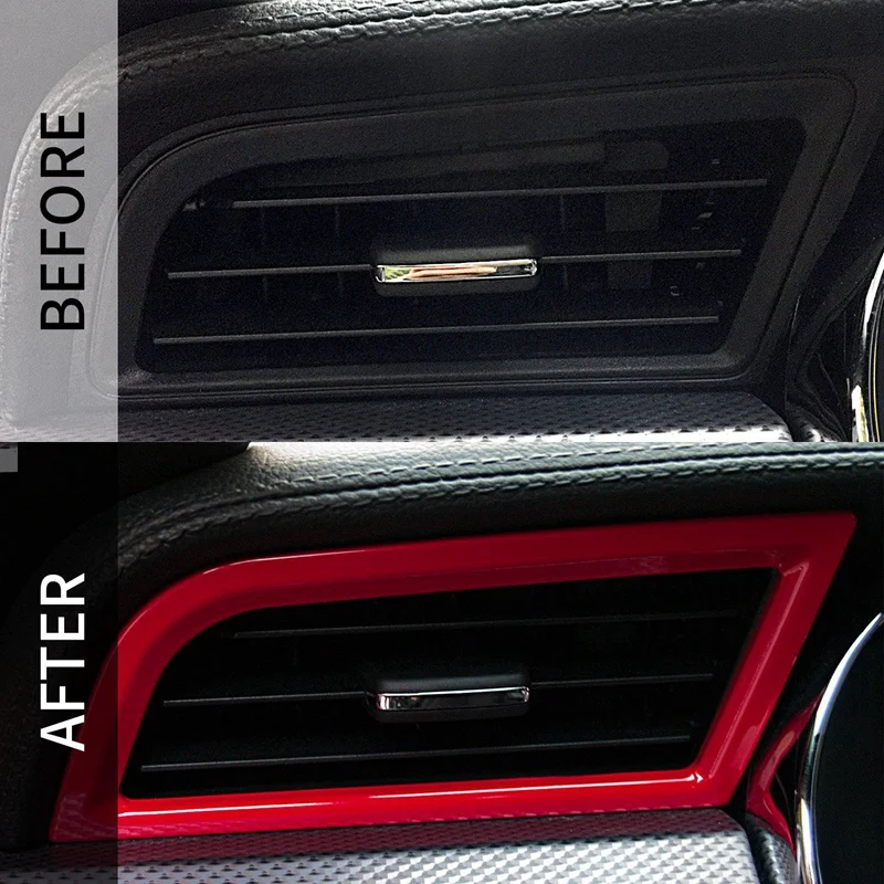 Interior Accessories Dashboard Side A/C Outlet Vent Cover Trim 2Pcs for Ford Mustang 2015-2017 | Автомобили и мотоциклы