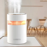 double nozzle humidifier usb colorful lamp 900 ml large capacity household silent air humidifier office bedroom