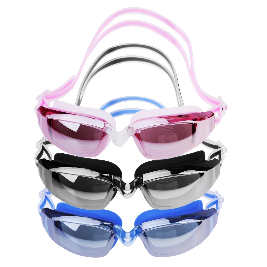 Очки для плавания с защитой от запотевания женщин и мужчин герметичные очки