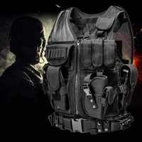 security tactical vest tactical vest multi pocket swat army military vest adjustable hunting vest wargame paintball combat vest