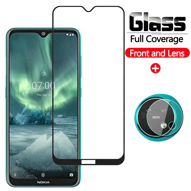 Защитное стекло 2-в-1 для камеры NOKIA 2 3 6 7 nokia2.2 nokia3.2 защитная пленка из закаленного